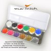 Schminkpalette Aquacolor 12 Farben: gut haftende wasserlösliche Schminke - Theaterschminke Kryolan bei matusch