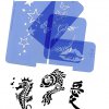 Airbrush Schablonen für Tattoos und Bodypainting, Glitzertattoos temorary Tattoos zum abwaschen 